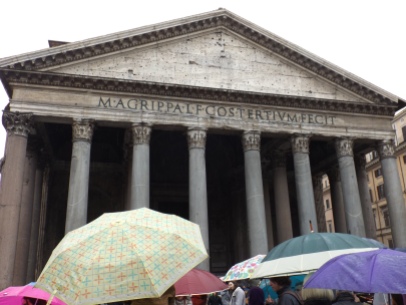 The Pantheon + Umbrellas
